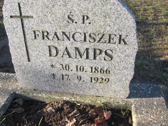 Franciszek Damps 1886 Pomieczyno - Grobonet - Wyszukiwarka osób pochowanych