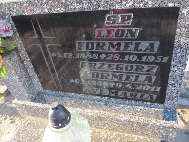 Leon Formela 1888 Pomieczyno - Grobonet - Wyszukiwarka osób pochowanych