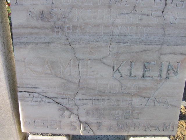 Kamil Klein 1984 Pomieczyno - Grobonet - Wyszukiwarka osób pochowanych