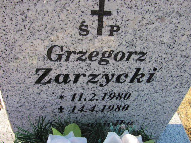 Grzegorz Zarzycki 1980 Pomieczyno - Grobonet - Wyszukiwarka osób pochowanych